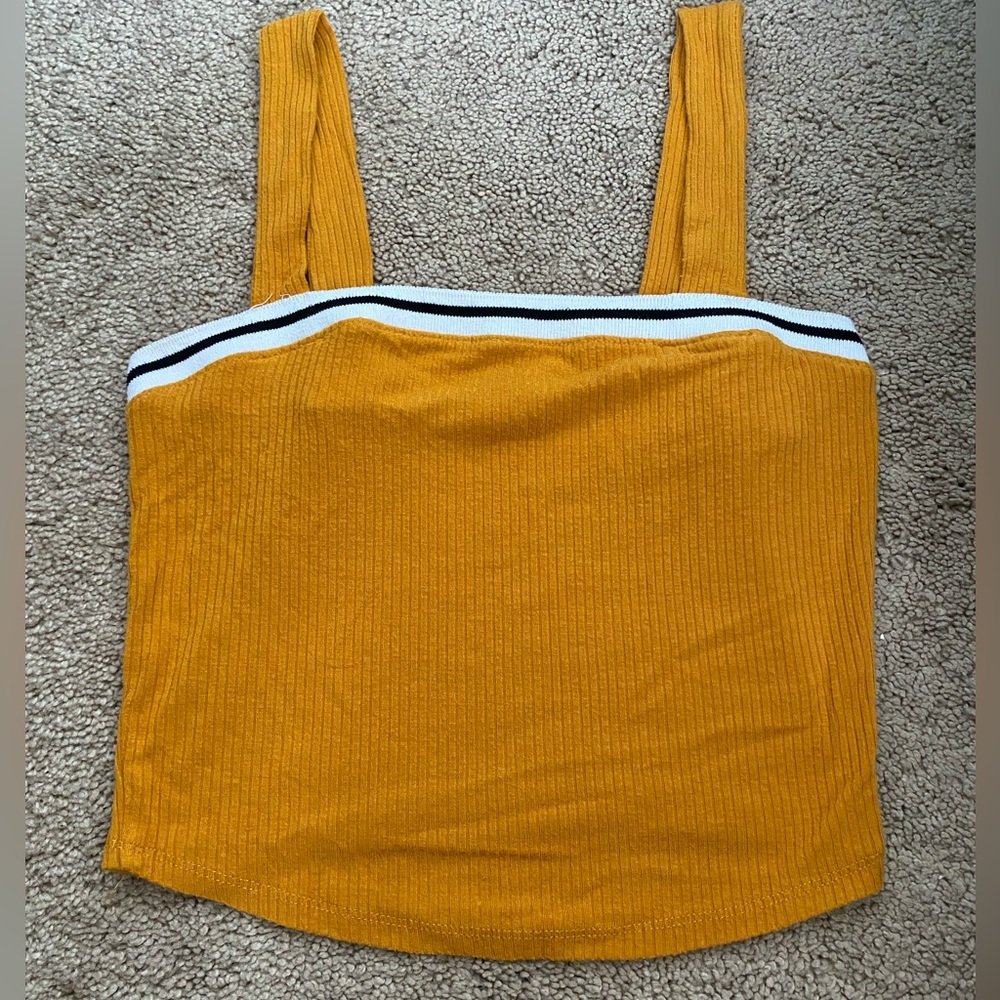 yellow/orangish tank top
